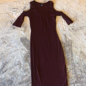 Burgundy Short Body Con Dress